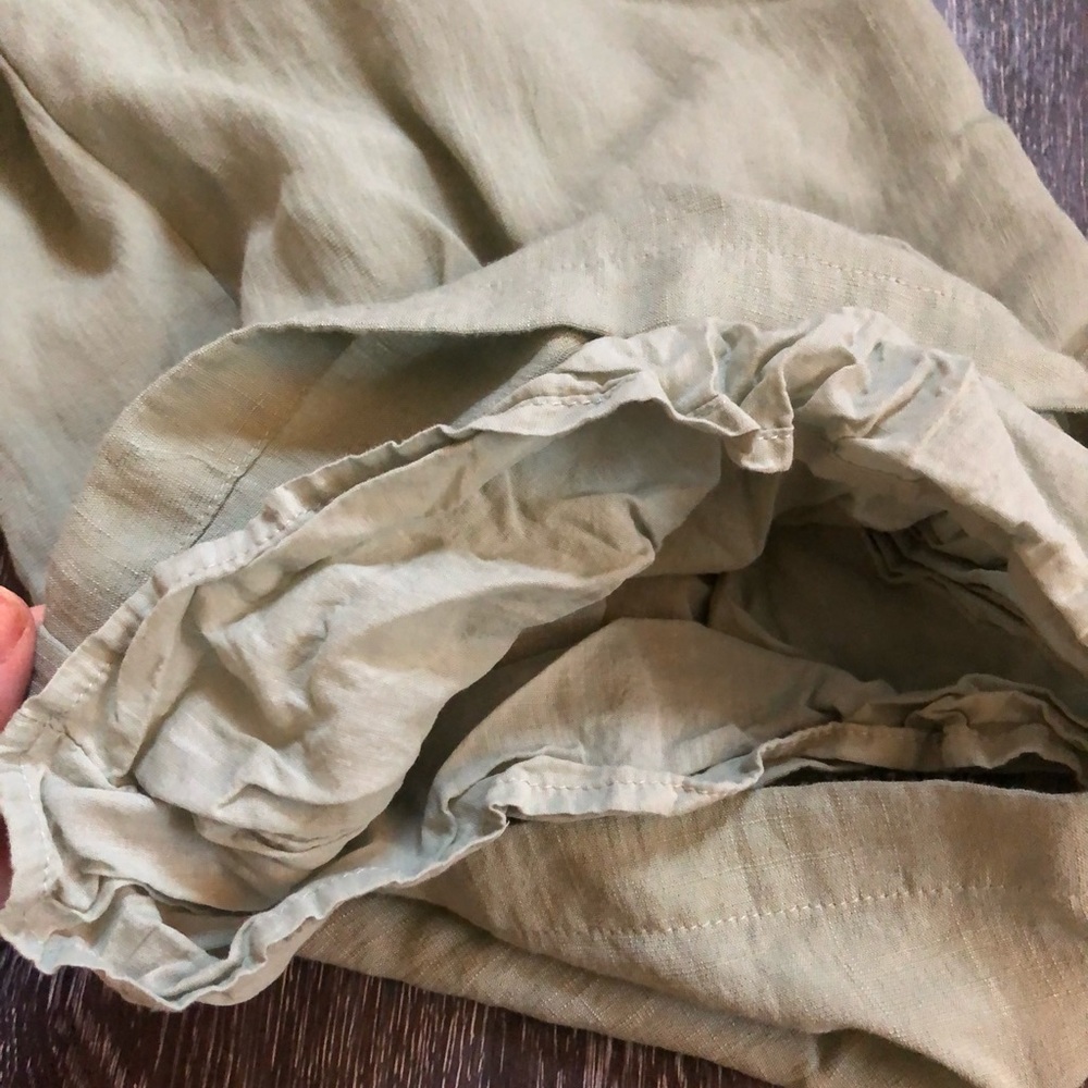 Lulu’s Sage Green Lace-Up Culotte Jumpsuit - Picture 13 of 13